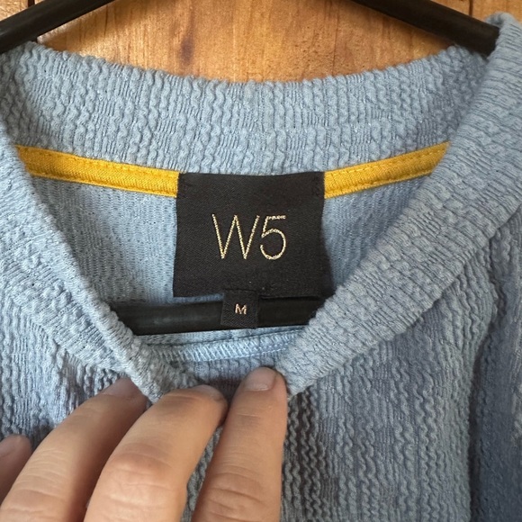 3/$20 bundle deal!!!!!W5 Textured Blue Tank Top - Picture 3 of 3